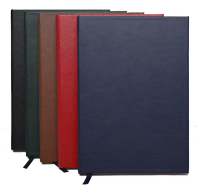 7x10 colored bonded leather journals