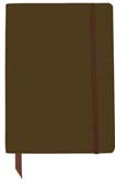 brown faux leather classic style journal