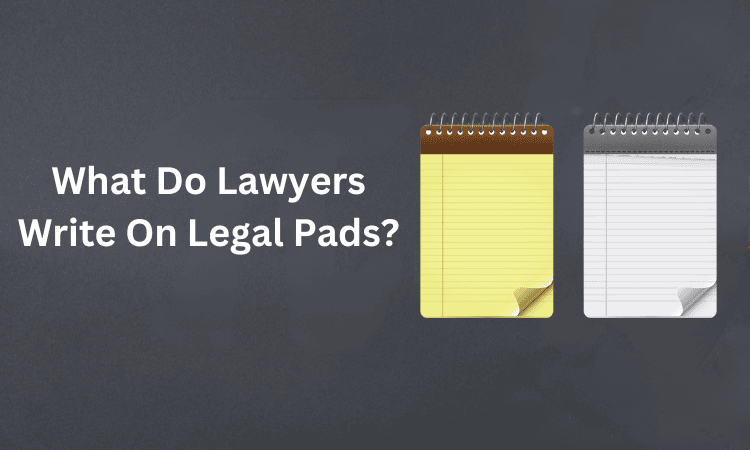 What Do Lawyers write on Legal Pads?