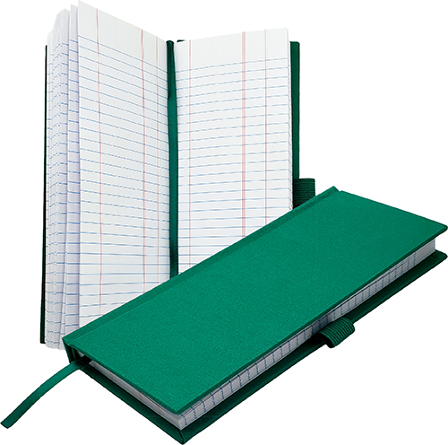 HARDCOVER CANVAS TALLY BOOK GREEN
