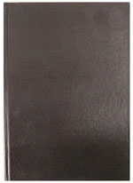Black hard cover casebound notebooks