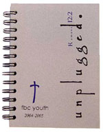 Youth group two color prayer journals