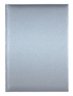 brushed silver padded hardcover journal