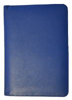 classic blue leather journal front cover