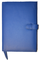 forever blue leather journal front cover