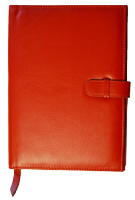 forever red leather journal cover