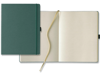 inside view of textured hardcover journal