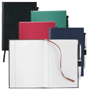 Black, green, red, navy blue hardcover journals notebooks